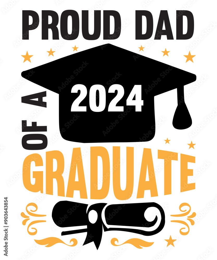 Vetor de Proud of a 2024 Graduate svg, Graduation svg Bundle, Class of ...