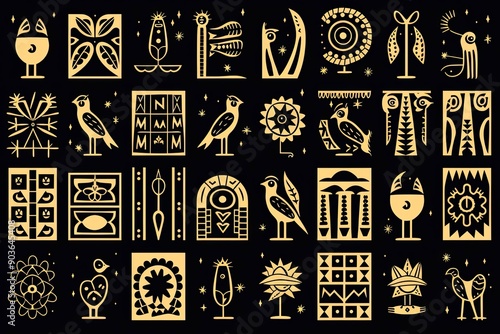 Block Print Woodblock Design vector, pattern, design, seamless, vintage, illustration, art,
