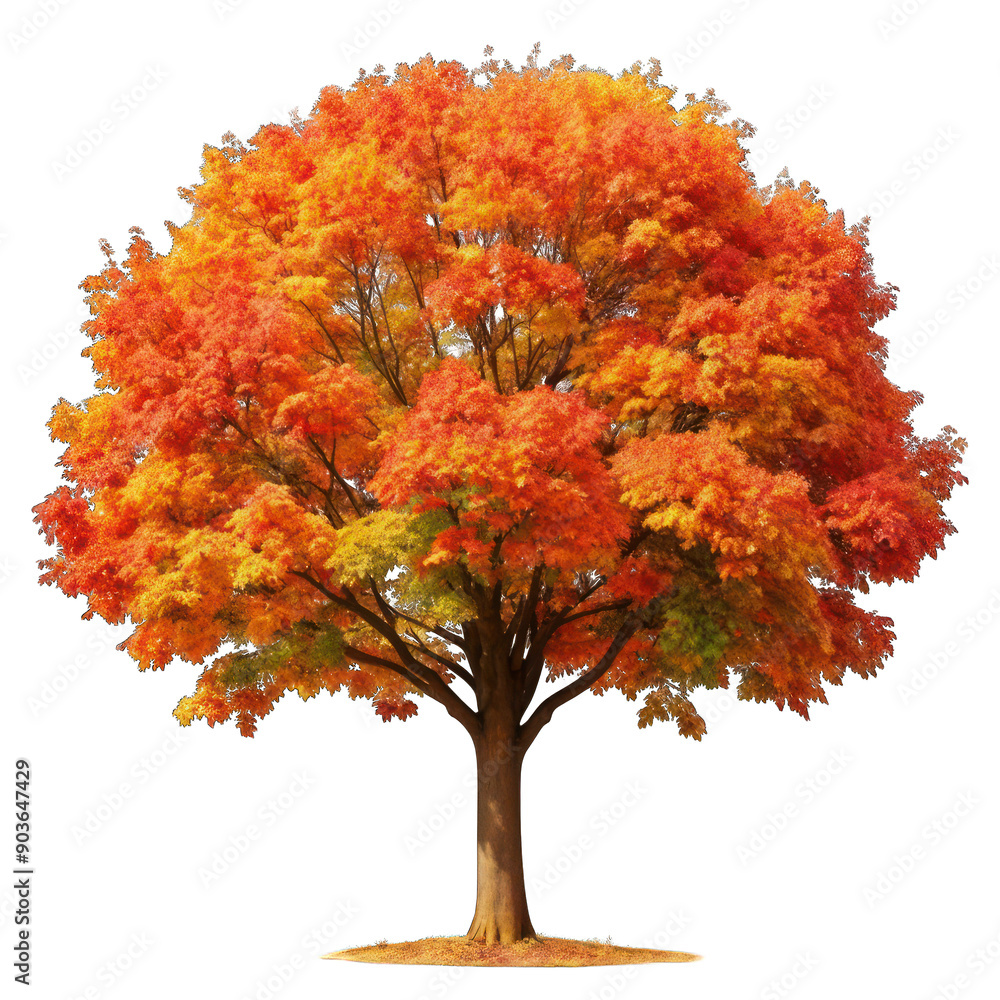 Maple tree isolated on transparent background Maple tree isolated on transparent background