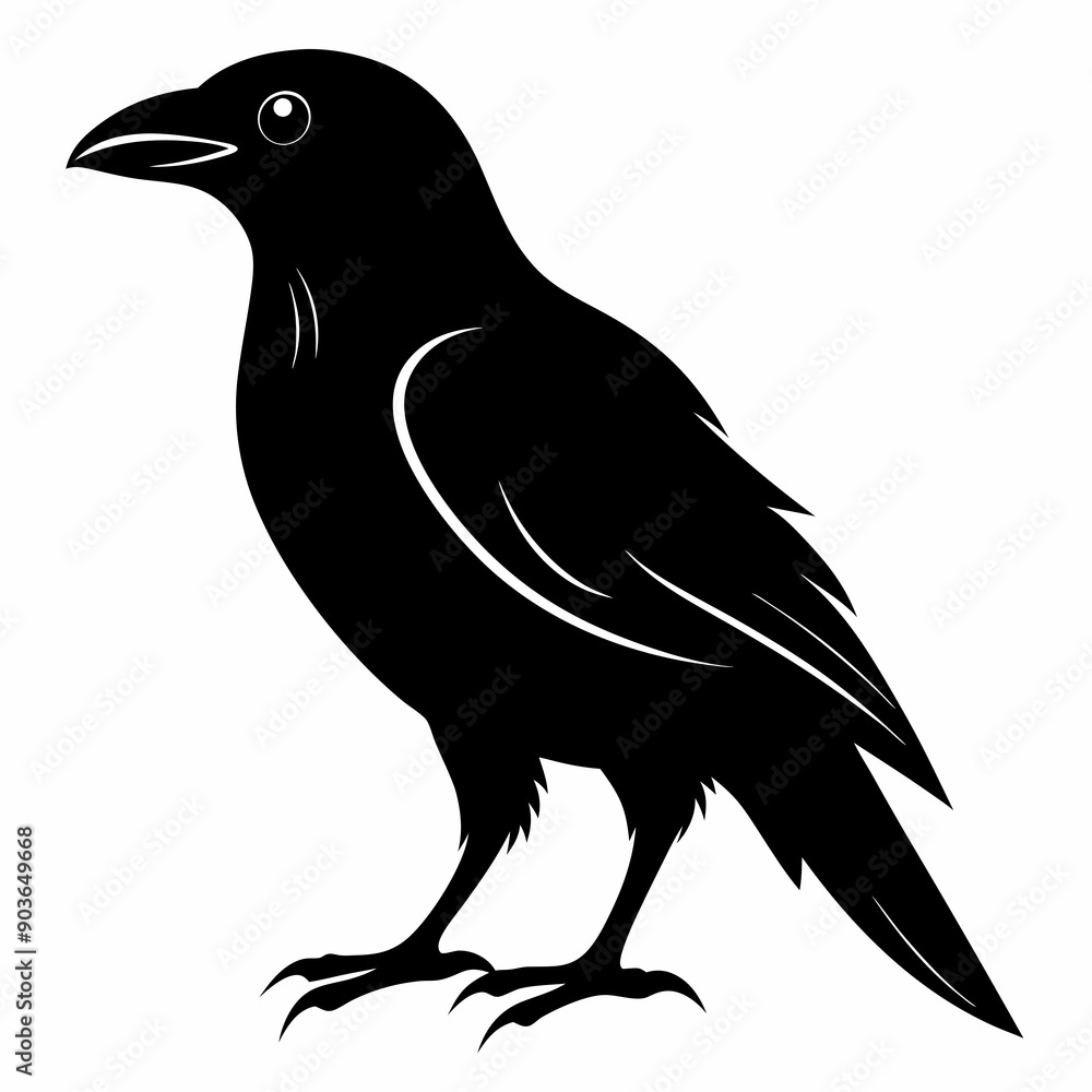 Obraz premium Bird Black silhouette