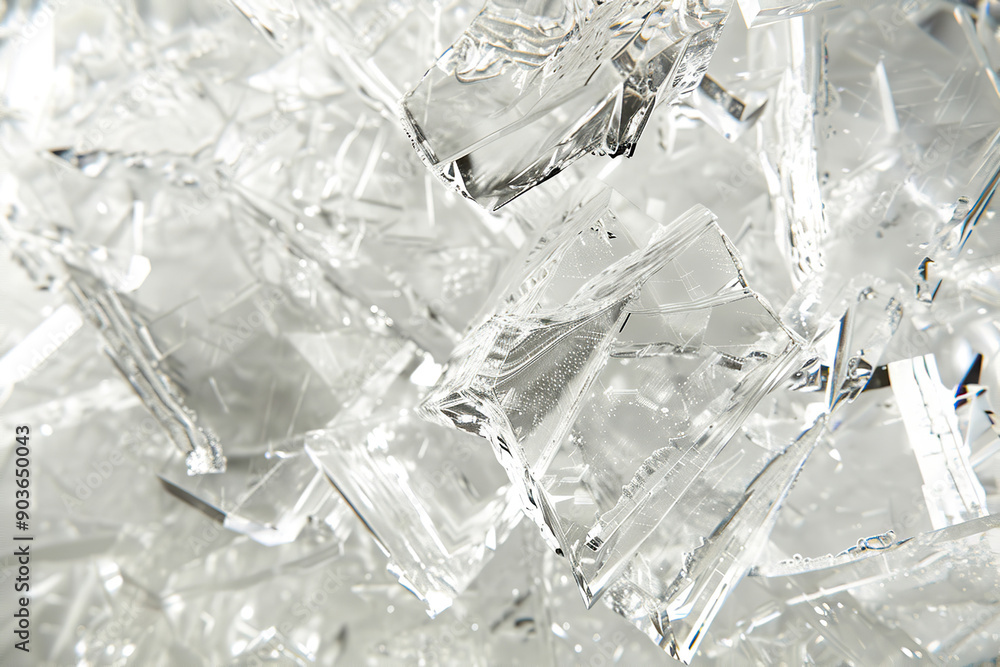 Obraz premium Generative ai on theme of beautiful texture transparent ice for design natural abstract background