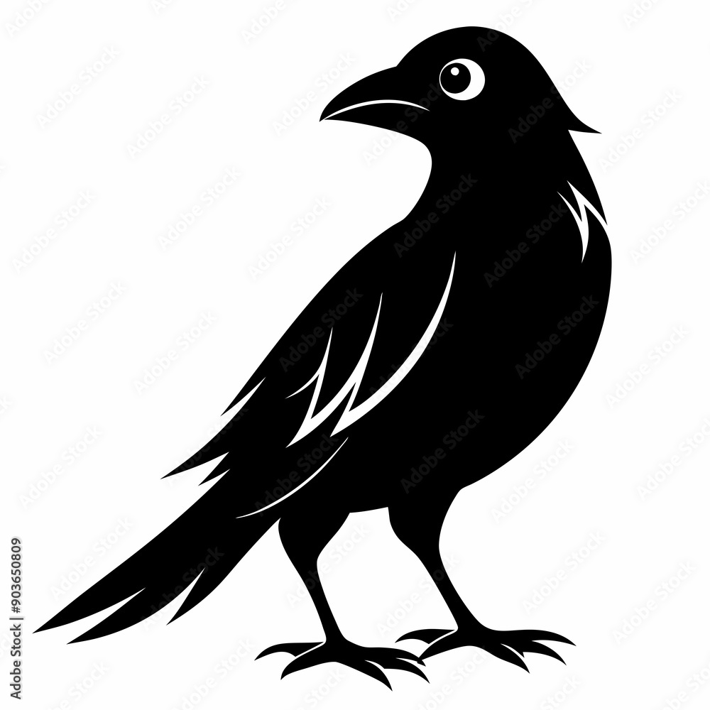 Obraz premium Bird Black silhouette