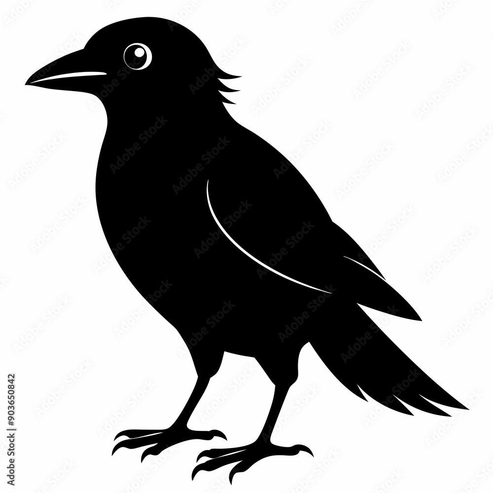 Fototapeta premium Bird Black silhouette