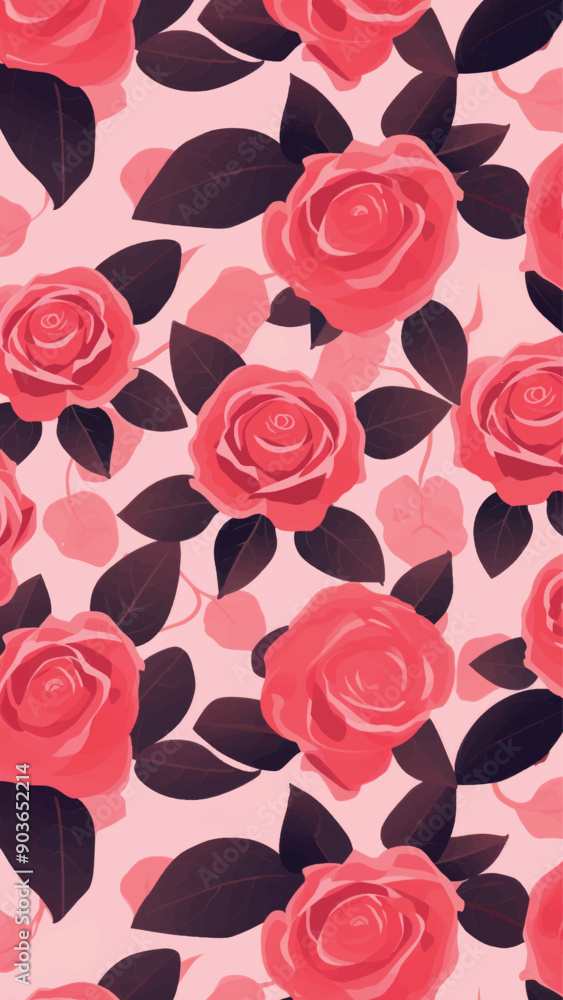 Elegant floral rose pattern Elegant floral rose pattern