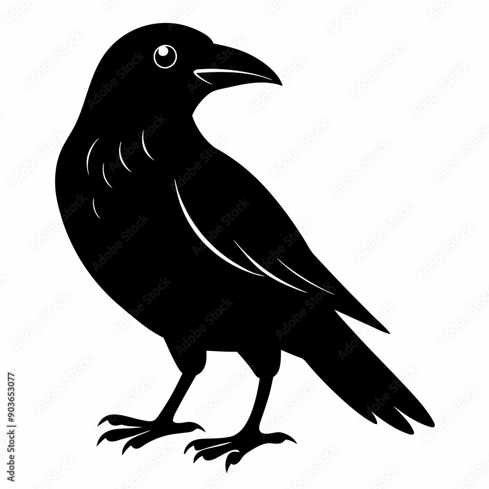 Obraz premium Crow Black silhouette