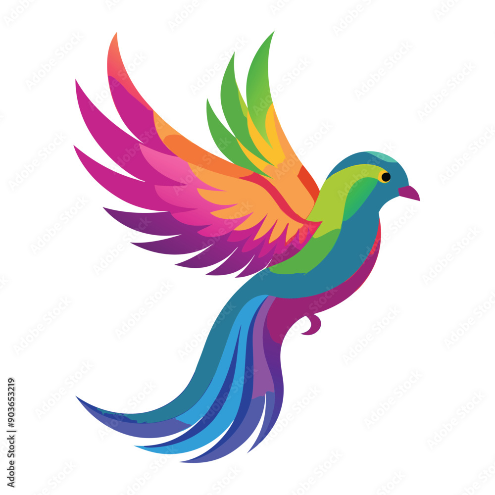 Fototapeta premium illustration of a dove