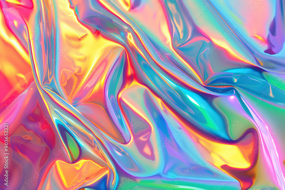 Generative ai on theme of beautiful texture metal creasy foil, design natural abstract background Generative ai on theme of beautiful texture metal creasy foil, design natural abstract background