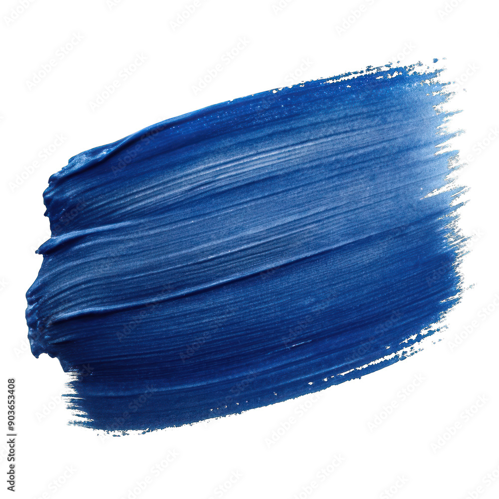 Navy blue paint stroke isolated on transparent background Navy blue paint stroke isolated on transparent background