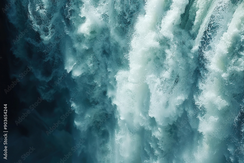 Obraz premium Generative ai on theme of hydroelectric power energy plant with large turbines and water spills
