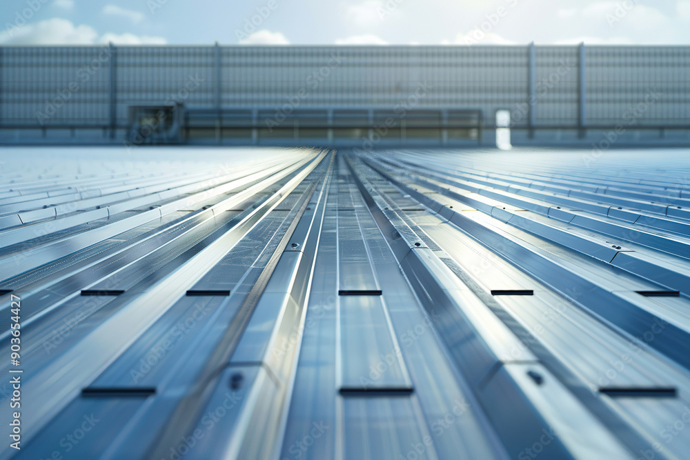 Generative ai on theme of solar cell panels in a photovoltaic power plant, eco renewable power Generative ai on theme of solar cell panels in a photovoltaic power plant, eco renewable power