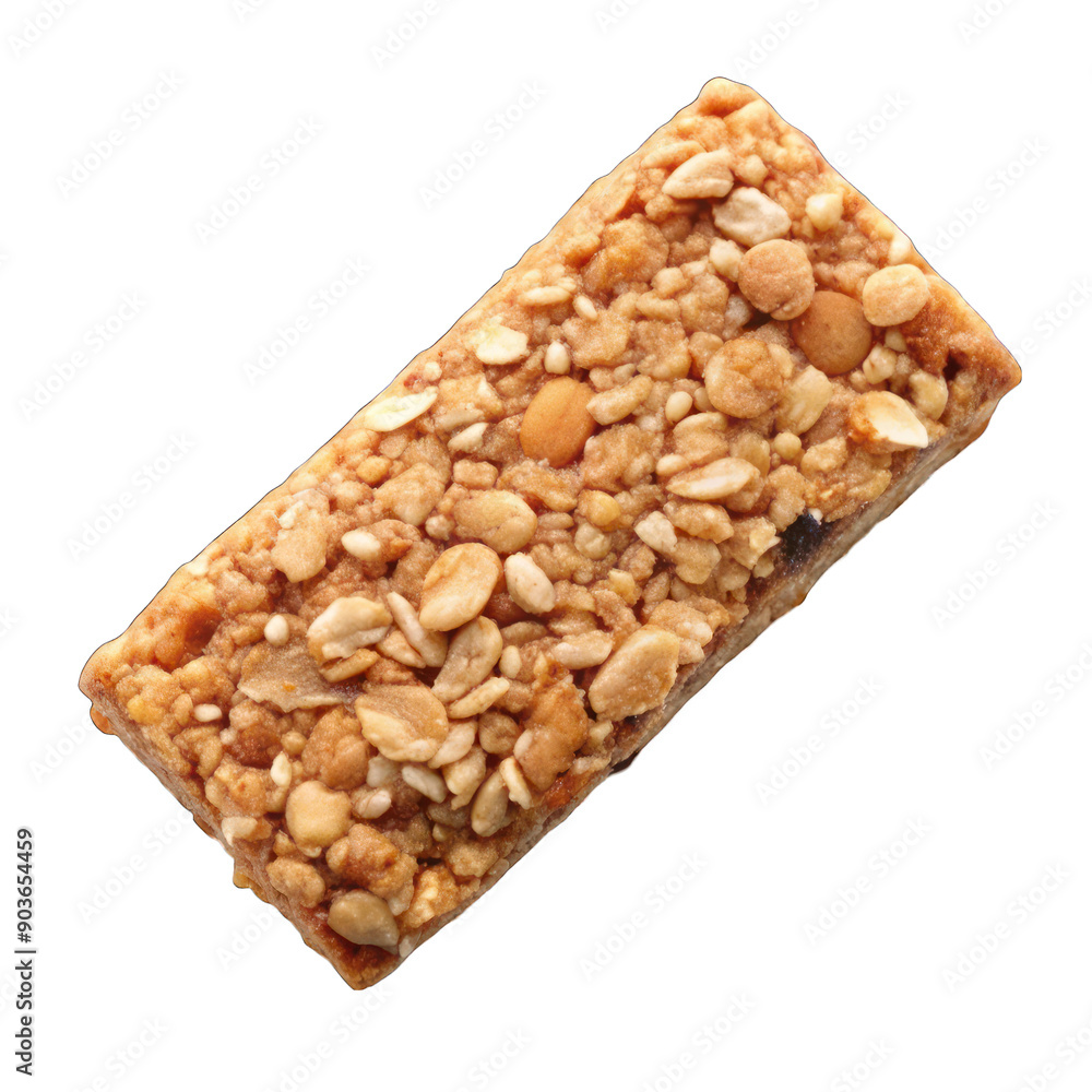 Oat bar top view isolated on transparent background Oat bar top view isolated on transparent background