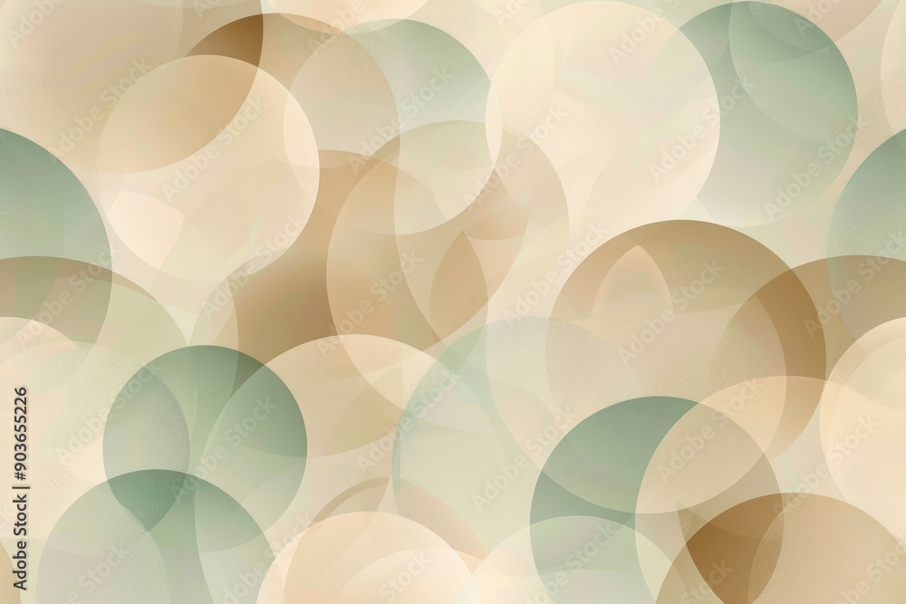 Abstract Background with Overlapping Circles in Shades of Green, Beige, and Brown Abstract Background with Overlapping Circles in Shades of Green, Beige, and Brown