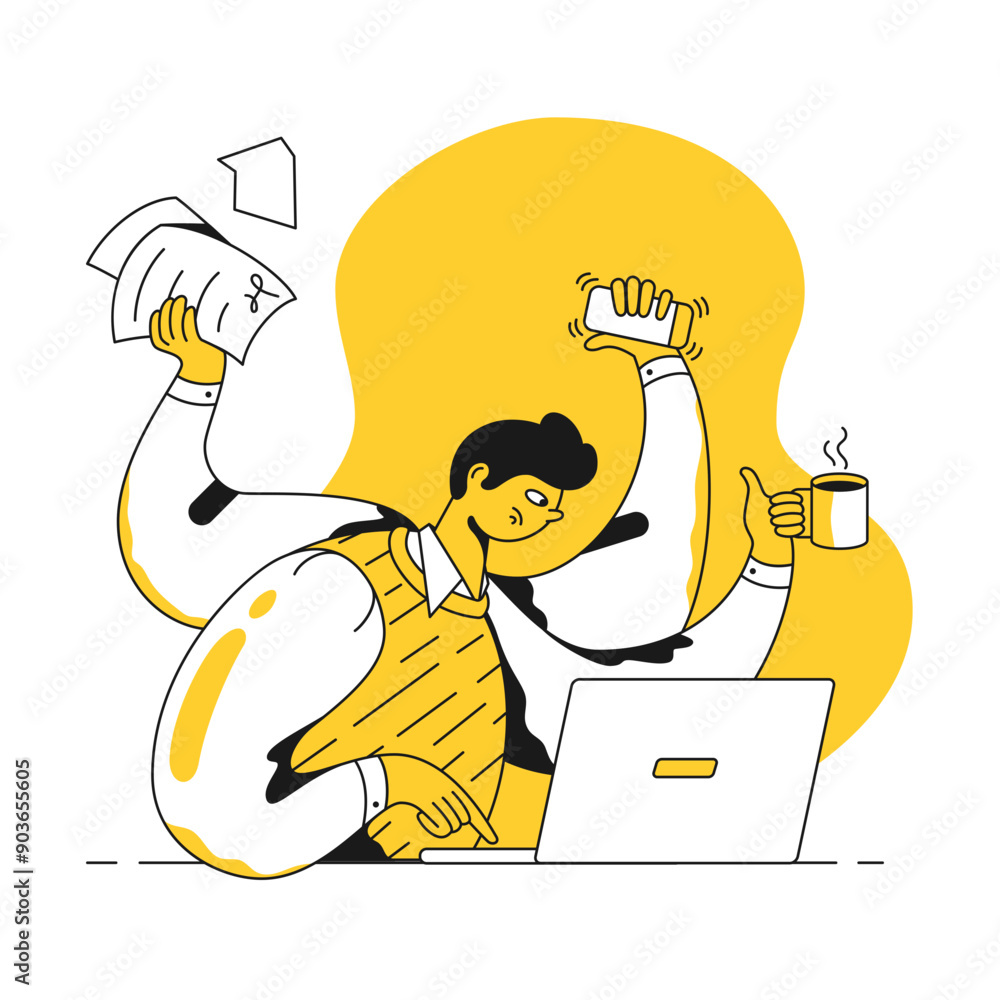 Multitasking at work 