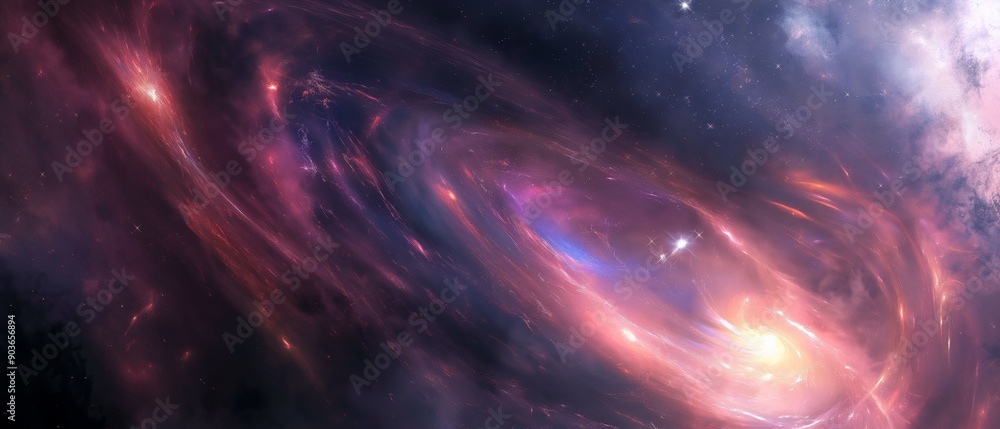 Swirling Nebulae in Abstract Galaxy Art Swirling Nebulae in Abstract Galaxy Art