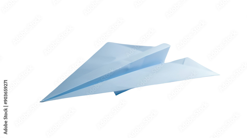 Paper plane on transparent background Paper plane on transparent background
