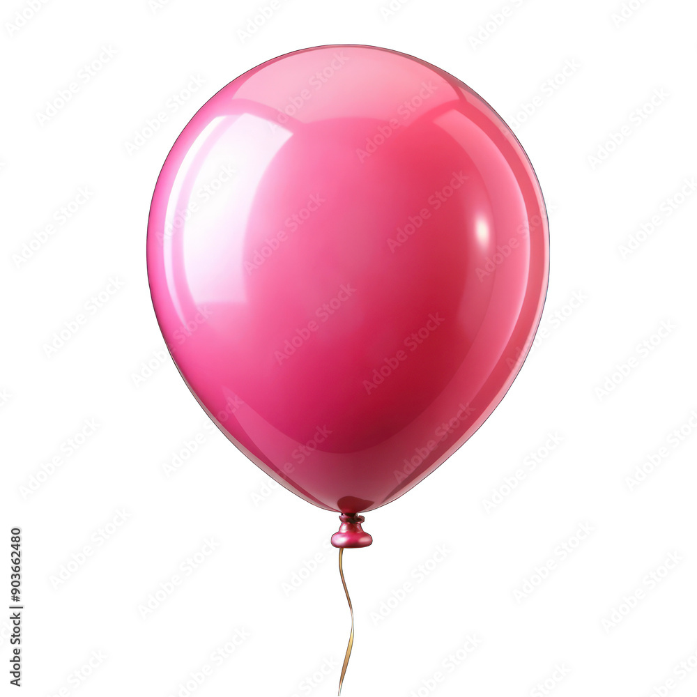 Pink balloon isolated on transparent background Pink balloon isolated on transparent background