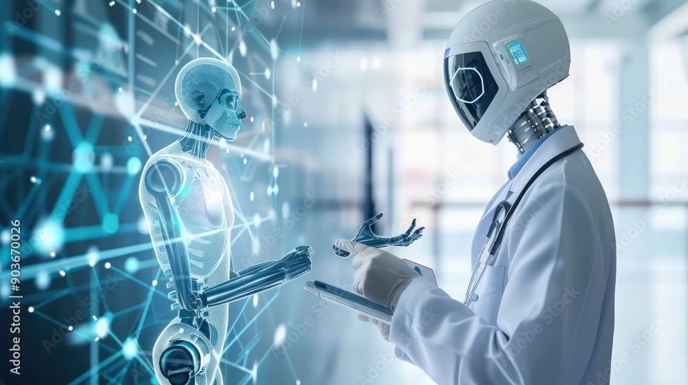 Doctors consulting with AI-powered diagnostic tools Doctors consulting with AI-powered diagnostic tools