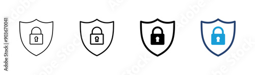 Security icon set. protection icon. privacy. vpn