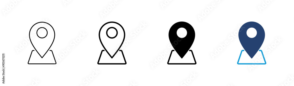 Pin icon set. Location icon vector. destination icon. map pin Pin icon set. Location icon vector. destination icon. map pin