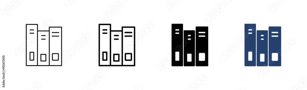 Library icon set. education icon vector Library icon set. education icon vector