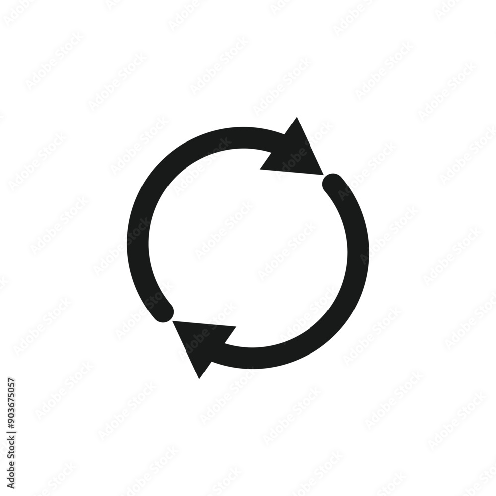 Arrows Repeat icon. Exchange or replace sign, isolated on white vector. Arrows Repeat icon. Exchange or replace sign, isolated on white vector.