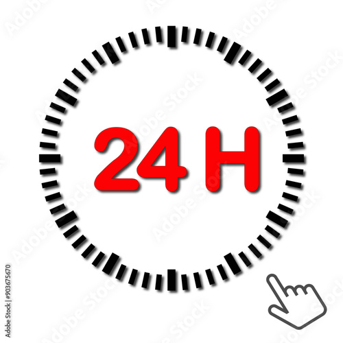 Logo livraison 24 heures.