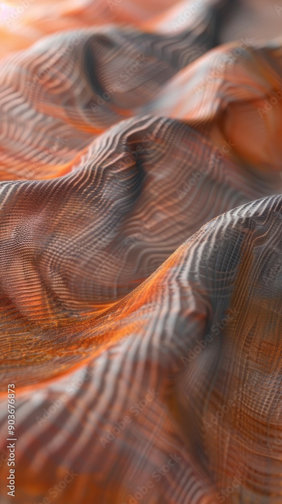 Abstract Wavy Pattern with Brown and Gray Hues Abstract Wavy Pattern with Brown and Gray Hues
