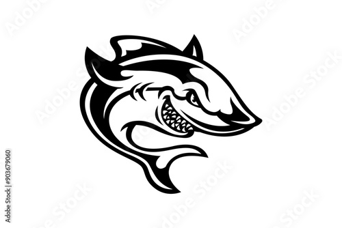 shark mascot illustration image