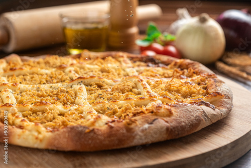 chicken cream cheese pizza