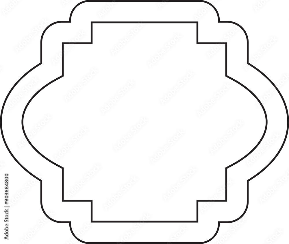 Blank Label Frame Illustration Blank Label Frame Illustration