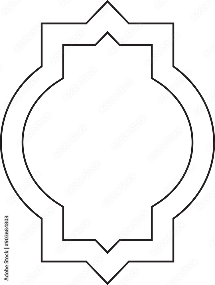 Blank Label Frame Illustration Blank Label Frame Illustration