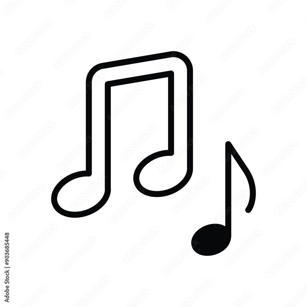 Music Note vector icon Music Note vector icon
