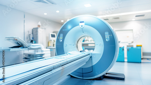 MRI or CT Scan Diagnosis at Hospital Lab