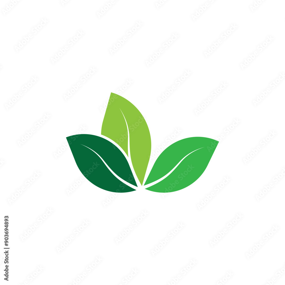 leaf's logo icon vector illustration template design leaf's logo icon vector illustration template design