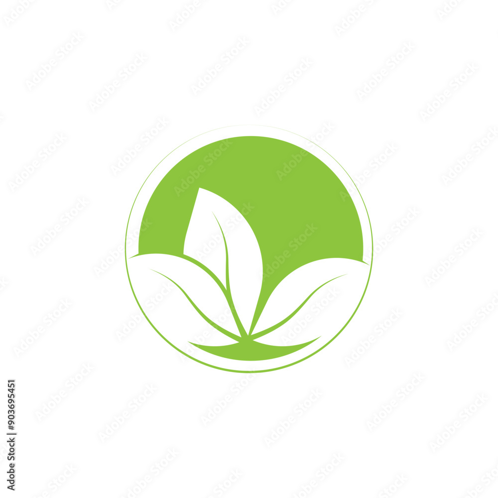 leaf's logo icon vector illustration template design leaf's logo icon vector illustration template design