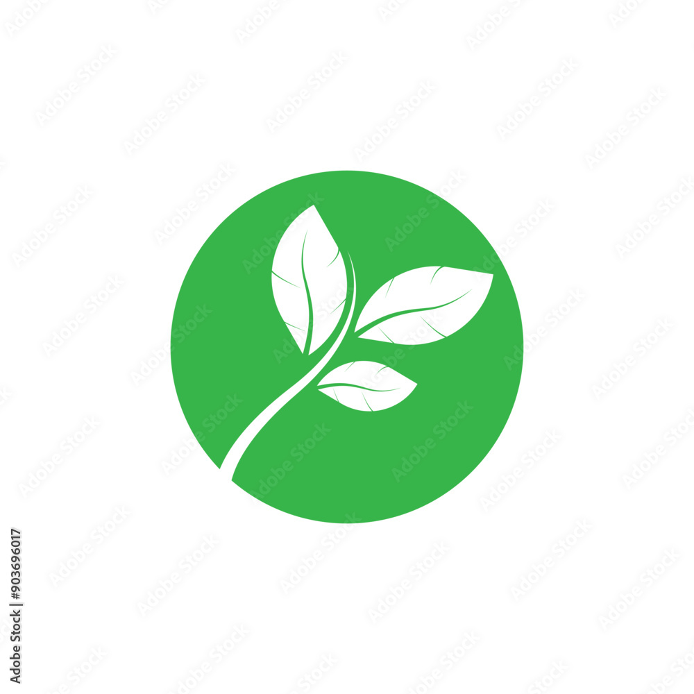 leaf's logo icon vector illustration template design leaf's logo icon vector illustration template design