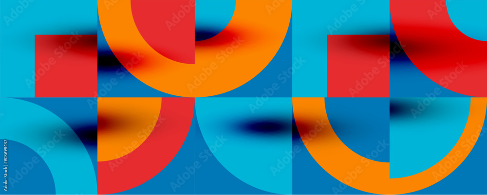 Neo memphis geometric pattern with circles, squares. Pop art abstract background for covers, banners, flyers and posters and other templates Neo memphis geometric pattern with circles, squares. Pop art abstract background for covers, banners, flyers and posters and other templates