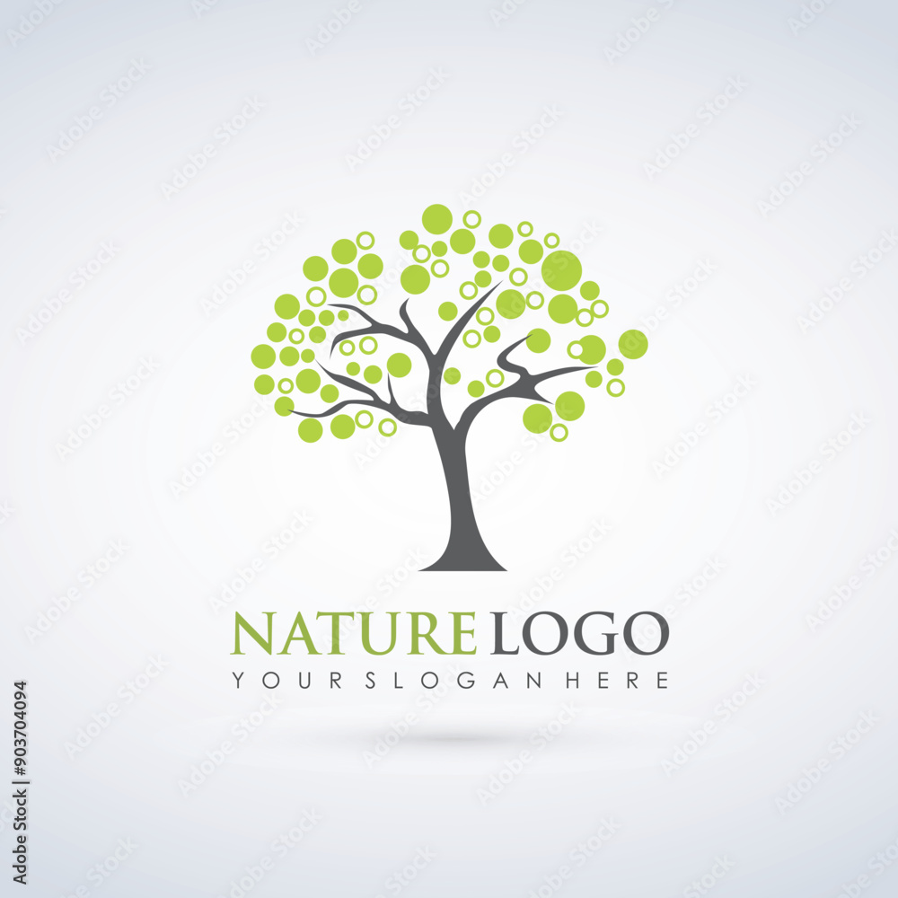 Obraz premium Nature Tree Logo Template. Vector Illustrator
