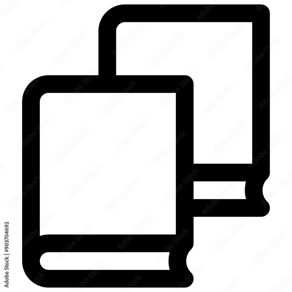 Books. Editable stroke vector icon. Books. Editable stroke vector icon.