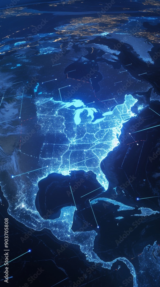 The Arrival of 5G: An Illustrative Map Highlighting the Beacon Cities of North America's Telecommunication Future The Arrival of 5G: An Illustrative Map Highlighting the Beacon Cities of North America's Telecommunication Future