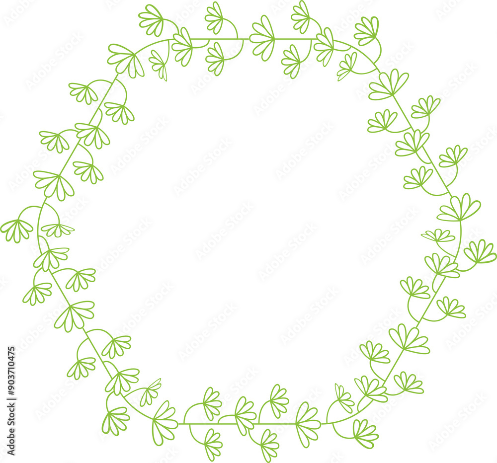 Decorative Floral Frame Line Art Decorative Floral Frame Line Art