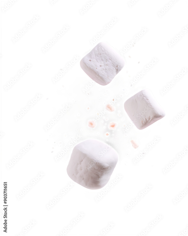 falling marshmallow isolated on transparent background full depth of field falling marshmallow isolated on transparent background full depth of field