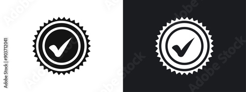 Recommend icon linear graphics set vector in black