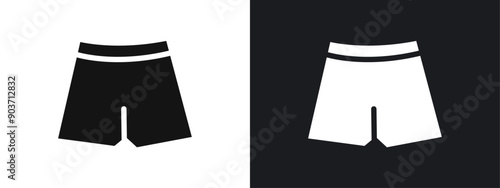 shorts icon linear graphics set vector in black