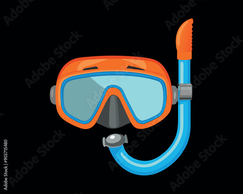 Snorkeling vector illustration vector design