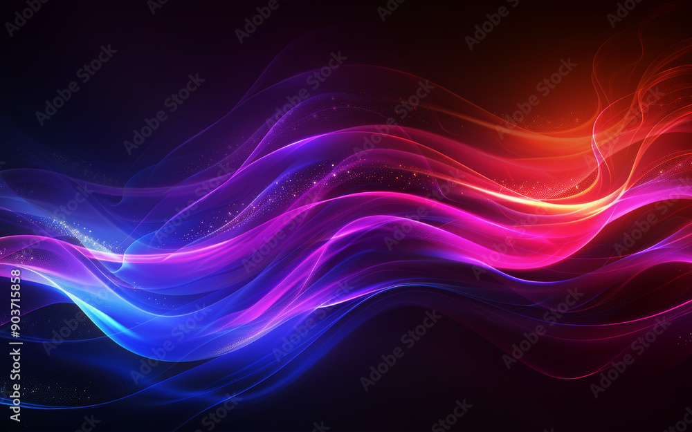 Naklejka premium beautiful and colorful smoke, fog flow background, main colors are blue and red 