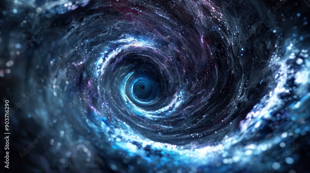 Digitally created swirling vortex. Digitally created swirling vortex.