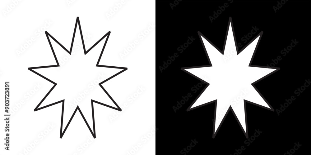 Illustration vector graphic of star icon Illustration vector graphic of star icon