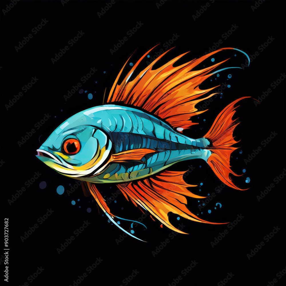 the AI Image Generator, fish in aquarium the AI Image Generator, fish in aquarium
