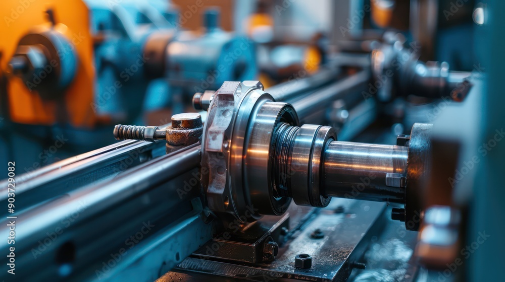 Close-up of machinery used in manufacturing Close-up of machinery used in manufacturing